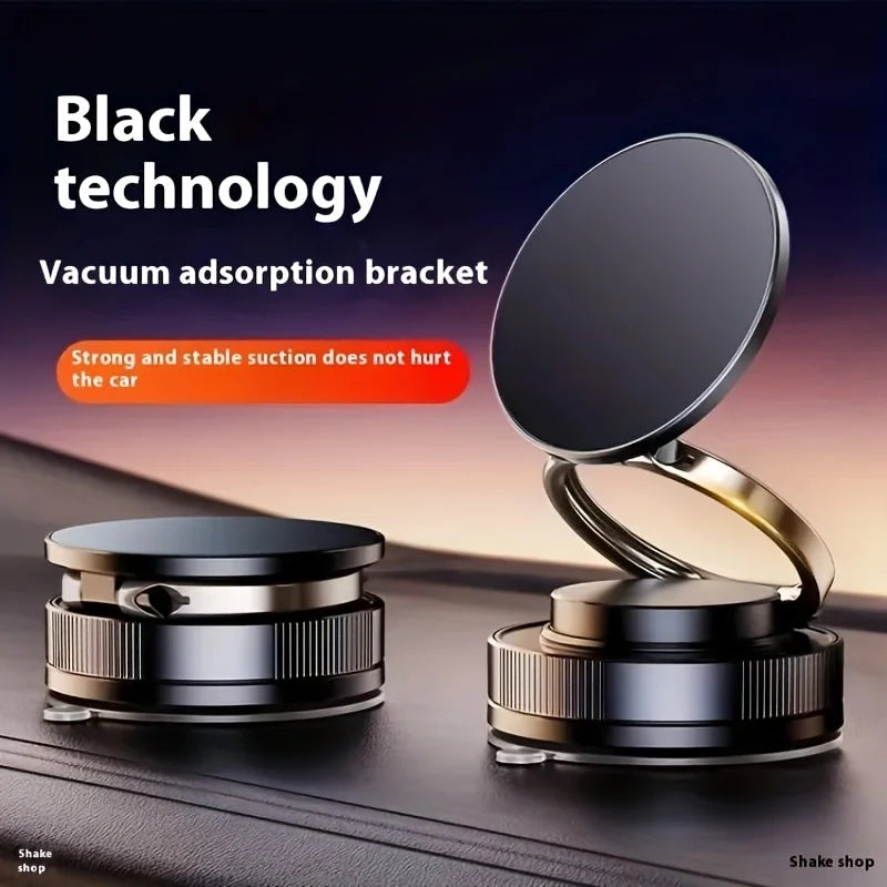 New[N52 Magnetic Phone Holder] 360° Rotatable Phone Holder | Foldable Design, Vacuum Suction Cup | Perfect for Car Dashboard
