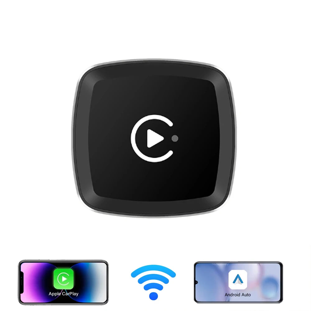 Wireless Carplay Dongle 2In1 Wireless Android Auto Adapter AI Smart Box Car Intelligent Systems for Car with Wired Carplay