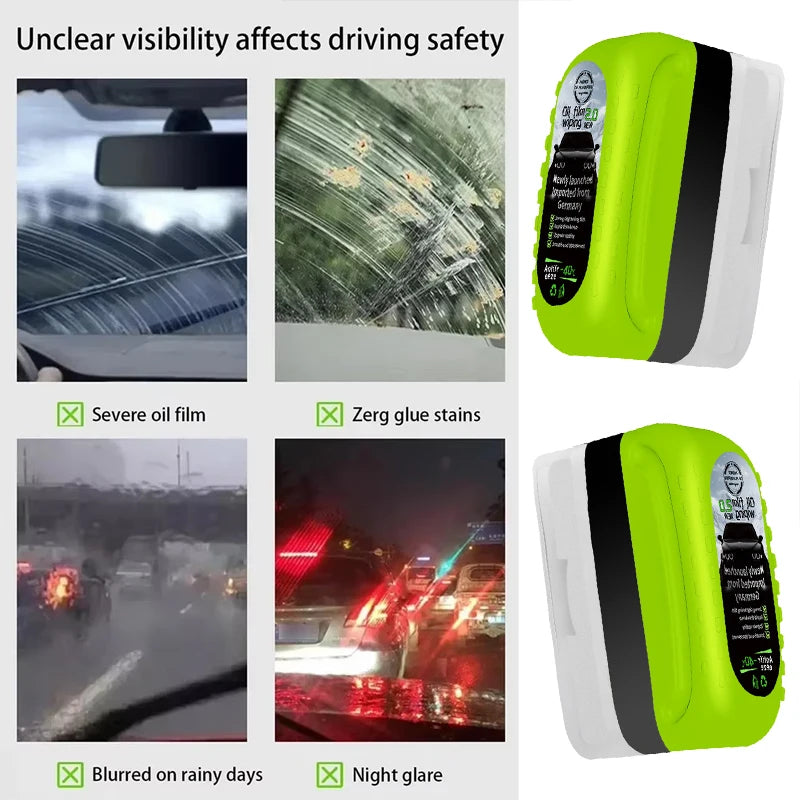 Car Oil Film Cleaning Agent, Window Front Windshield Rainproof and anti Fog Agent, Coating Remover Accessories